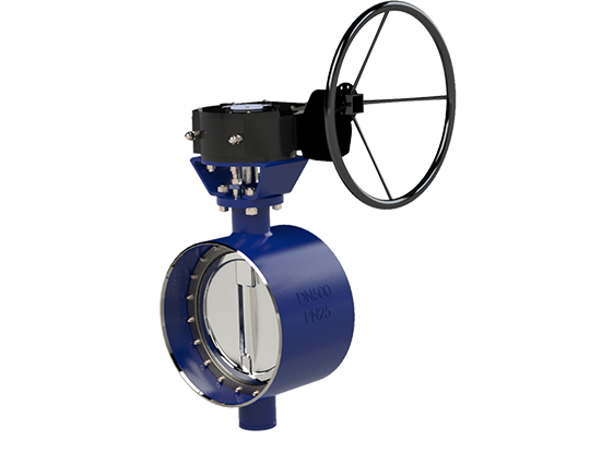 Butt Welded Metal မှ Metal Butterfly Valve